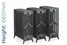 CI-RG-6-660-TH - Royal Georgian 6 Column Cast Iron Radiator H660mm x W1766mm CI-RG-6-660-TH - Royal Georgian 6 Column Cast Iron Radiator H660mm x W1766mm